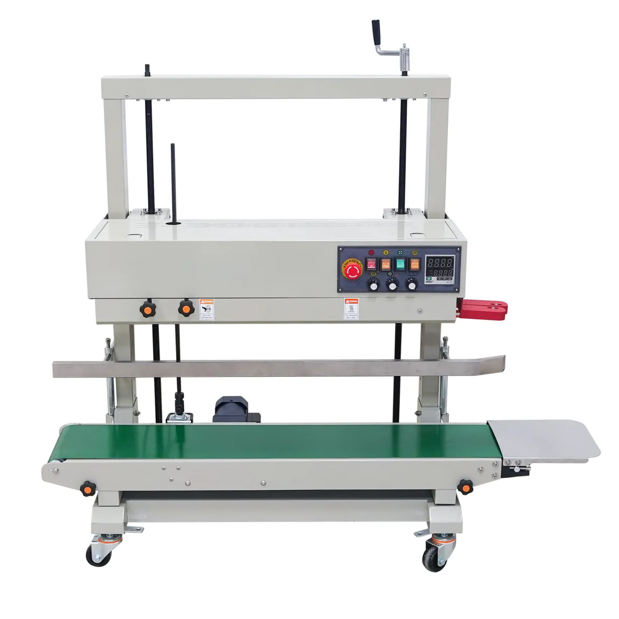 Machine de cachetage verticale de contact FR-1100V le cachetage vertical de sac de PE et la machine de conditionnement thermoscellante - Machine de cachetage - foodmachtech